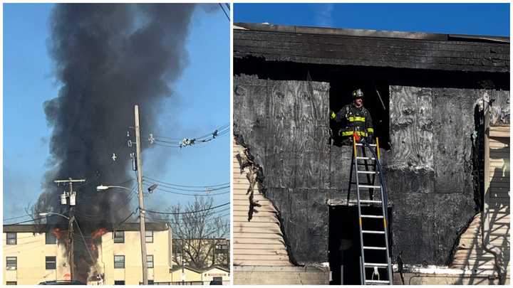 A fire displaced 17 people from the Vita Gardens Apartments in Asbury Park, NJ, on December 18, 2024.