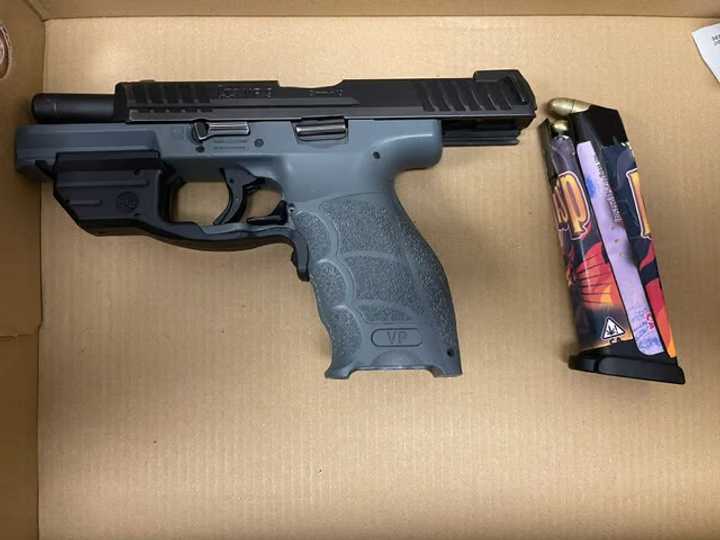 The gun police say they found in the 15-year-old's home.