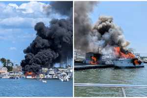 Boat Fire At Marina Sends Thick Smoke Into Sky Over Wildwood: Reports