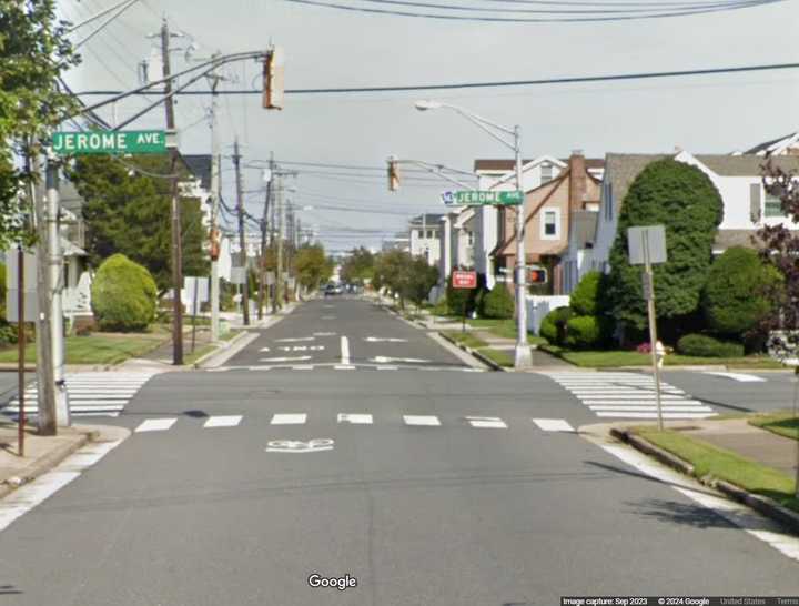 Winchester Avenue near the intersection with Jerome Avenue in Margate, NJ.